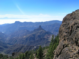 Výhľad z Roque Nublo na Tenerife