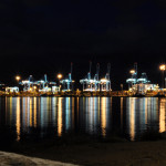 Nočný prístav Algeciras