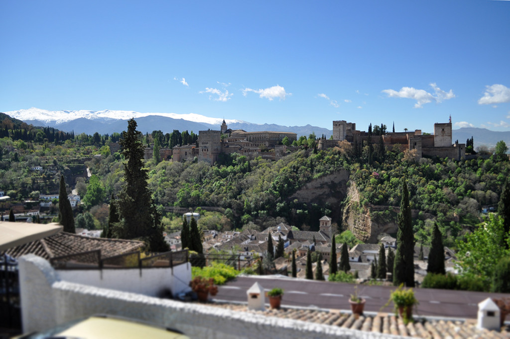 Výhľad Alhambra a Sierra Nevada