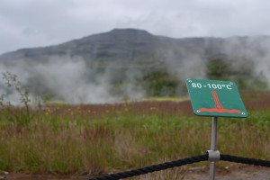 Geysir area Island