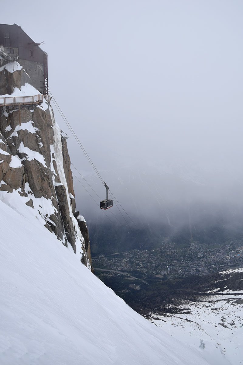 lanovka na Mont Blanc