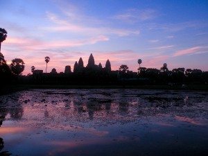 východ slnka Angkor Wat