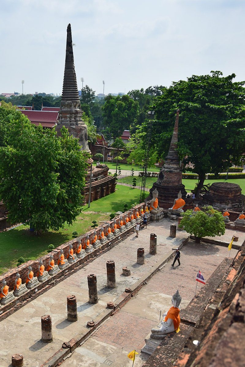Ayutthaya výhľad zo stúpy - Budhovia