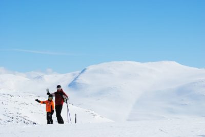 januárová lyžovačka - švédsko