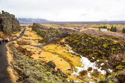 thingvellir tektonický zlom