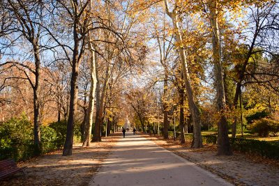 park retiro v Madride